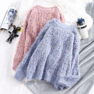 M Lange Fluffy Sweater