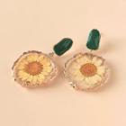Flower Drop Earring 1 Pair - 172 - Green - One Size
