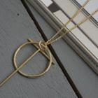 Hoop & Cross Layered Necklace