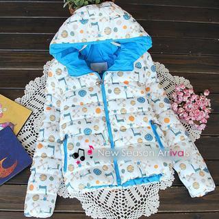 Printed Hooded Padded Jacket