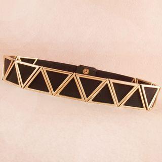 Triangle Accent Elastic Belt