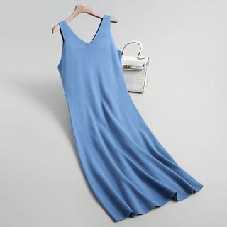A-line Midi Knit Tank Dress