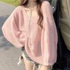 Perforated Sweater Pink - One Size