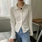 Checkered Shirt White - One Size