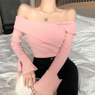 Wide-sleeve Off Shoulder Top