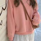 Embroidered Crewneck Hoodie
