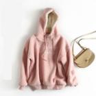 Letter Furry Hoodie