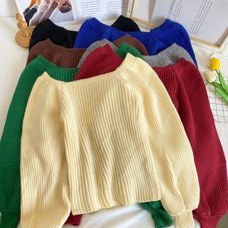 Slim-fit Cropped Sweater In 7 Colors