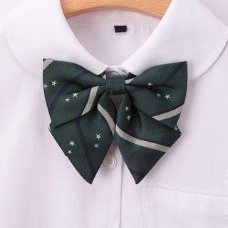 Striped Star Print Neck Tie