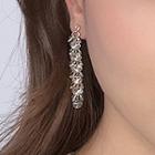 Faux Crystal Dangle Earring 1 Pair - Silver Needle - Earrings - One Size