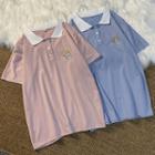 Polo Short-sleeve Embroidered Printed T-shirt