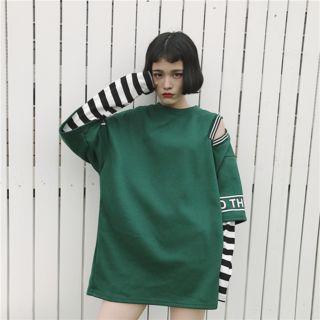 Long-sleeve Mock Two Piece Tunic
