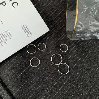 925 Sterling Silver Endless Hoop Earrings