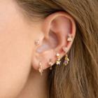 Bear Earring Set 61 - Set - Gold - One Size