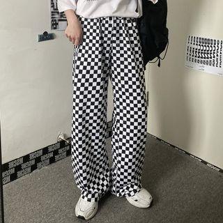 Print Wide-leg  Sweatpants