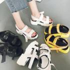 Buckle-strap Platform Sandals