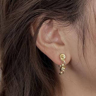 Magnetic Chain Alloy Cuff Earring Single - Gold - One Size