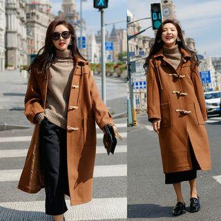 Hooded Toggle Long Coat