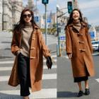 Hooded Toggle Long Coat