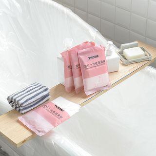 Set Of 10: Disposable Plastic Bathtub Bag As Shown In Figure - One Size