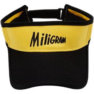 Lettering Embroidered Two-tone Visor Hat