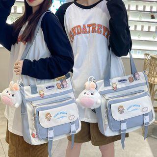 Two-way Color-panel Crossbody Bag
