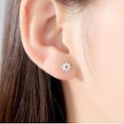 Floral Stud Earring 1 Pair - R085 - One Size