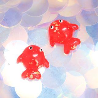 Goldfish Stud Earring / Clip-on Earring