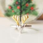 Sterling Silver Elk Ring As Shown In Figure - One Size