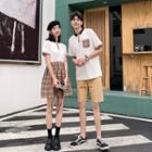 Couple Matching Short-sleeve Dress / Polo Shirt / Shorts / Set