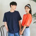Couple Elbow-sleeve M Lange Colored T-shirt