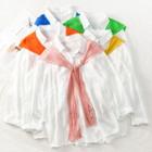 Loose-fit White Shirt + Shawl