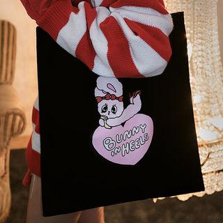 Esther Loves Chuu Bunny & Heart Shopper Bag