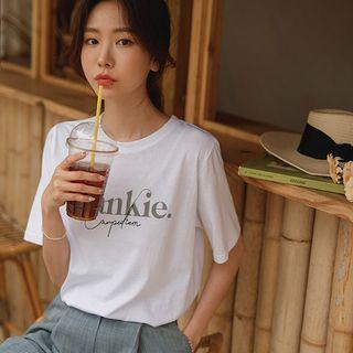 Frankie Letter Cotton T-shirt