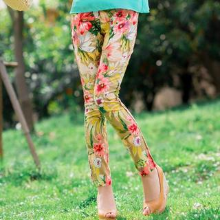 Floral Skinny Pants