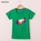 Short-sleeve Horse Print T-shirt