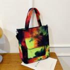 Tie-dye Print Crossbody Tote Bag