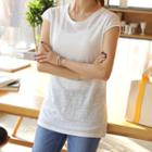 Cap-sleeve Linen T-shirt