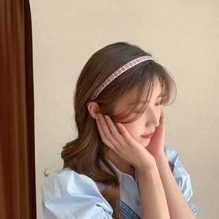 Flower Embroidered Headband