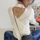 Reversible Cable Knit Top