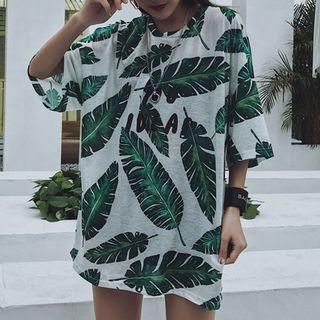 3/4-sleeve Printed T-shirt (various Designs)