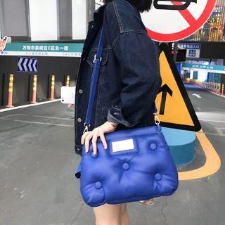 Faux Leather Padded Crossbody Bag