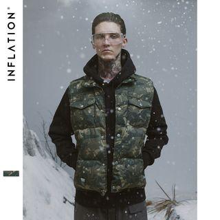 Multi-pocket Camo Down Vest