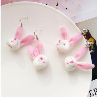 Fabric Rabbit Dangle Earring