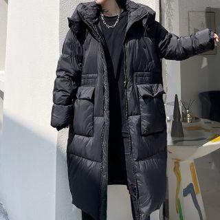 Detachable Hood Padding Long Jacket