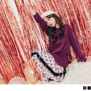 Print Panel Mock Two Piece Dress