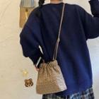 Woolen Bucket Bag Houndstooth - One Size