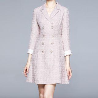 Double-breasted Lace Blazer Dress