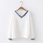Long-sleeve / Short-sleeve V-neck T-shirt