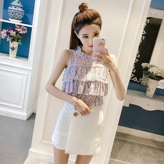 Layered Lace Tank Top